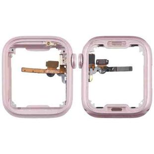 For Apple Watch Series 9 45MM LTE Aluminium Alloy Middle Frame Bezel Plate with Crown Spin Axis Flex Cable(Pink)