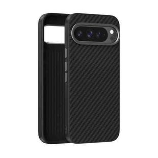 For Google Pixel 9 Pro ABEEL C Carbon Fiber Series 6D Micro Relief MagSafe Phone Case(Black)