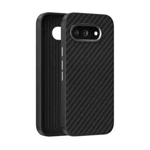 For Google Pixel 9a ABEEL C Carbon Fiber Series 6D Micro Relief MagSafe Phone Case(Black)