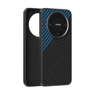 For Huawei Mate 60 ABEEL C Carbon Fiber Series 6D Micro Relief MagSafe Phone Case(Black Blue)