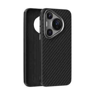 For Huawei Pura 70 ABEEL C Carbon Fiber Series 6D Micro Relief MagSafe Phone Case(Black)