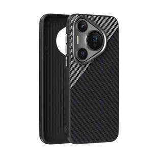 For Huawei Pura 70 Pro / 70 Pro+ ABEEL C Carbon Fiber Series 6D Micro Relief MagSafe Phone Case(Black Grey)