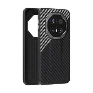 For Huawei Mate 70 RS Ultimate ABEEL C Carbon Fiber Series 6D Micro Relief Phone Case(Black Grey)