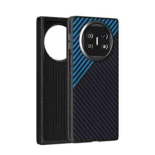 For Huawei Mate X5 / X3 ABEEL C Carbon Fiber Series 6D Micro Relief MagSafe Phone Case(Black Blue)