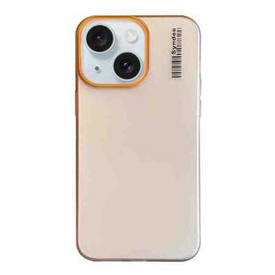 For iPhone 15 Soft Sandy Skin Feel Translucent PC Phone Case(Desert Gold)