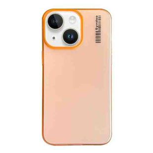 For iPhone 14 Plus Soft Sandy Skin Feel Translucent PC Phone Case(Orange)