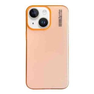 For iPhone 14 Soft Sandy Skin Feel Translucent PC Phone Case(Orange)