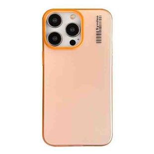 For iPhone 14 Pro Max Soft Sandy Skin Feel Translucent PC Phone Case(Orange)