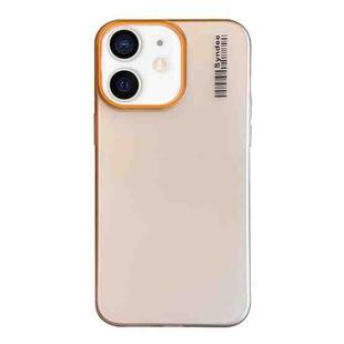 For iPhone 12 Soft Sandy Skin Feel Translucent PC Phone Case(Desert Gold)