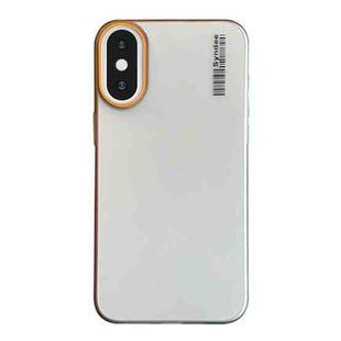 For iPhone XS / X Soft Sandy Skin Feel Translucent PC Phone Case(Titanium Grey)