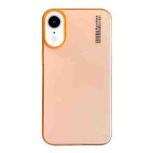 For iPhone XR Soft Sandy Skin Feel Translucent PC Phone Case(Orange)