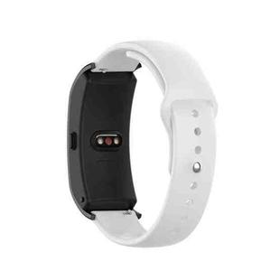 For Garmin Vivomove 3s / 4s 18mm Reverse Buckle Silicone Watch Band, Size: Large Size(White)