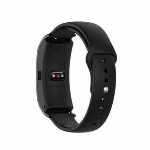 For Garmin Vivomove 3s / 4s 18mm Reverse Buckle Silicone Watch Band, Size: Large Size(Black)