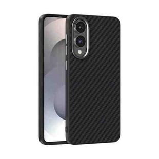 For Samsung Galaxy S25 Edge 5G ABEEL C Carbon Fiber Series 6D Micro Relief MagSafe Phone Case(Black)