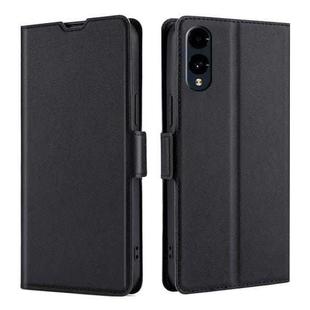 For Fujitsu Arrows We2 Ultra-thin Voltage Side Buckle Horizontal Flip Leather Phone Case(Black)