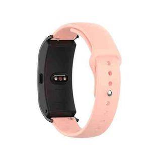 For Garmin Vivomove 3s / 4s 18mm Reverse Buckle Silicone Watch Band, Size: Small Code(Light Pink)