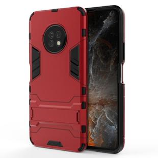 For Huawei Enjouy 20 Plus PC + TPU Two-in-one Invisible Bracket Shockproof Protective Case(Red)