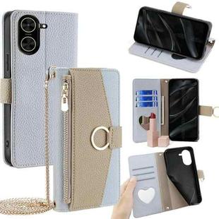 For Redmi A5 4G 171.7mm Crossbody Litchi Texture Leather Phone Case(Blue)