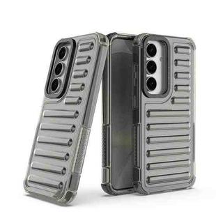 For Samsung Galaxy S25 5G High Transparency TPU Hybrid PC Airbag Phone Case(Transparent Black)