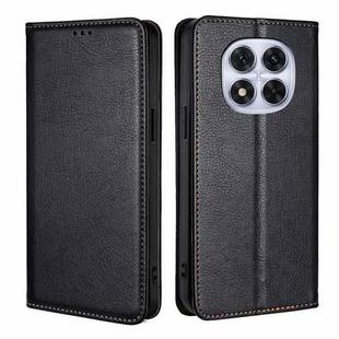 For Redmi Note 14 Pro 5G Gloss Oil Solid Color Magnetic Leather Phone Case(Black)