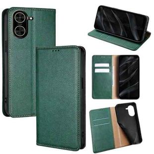 For Redmi A5 4G 171.7mm Gloss Oil Solid Color Magnetic Leather Phone Case(Green)