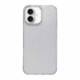 For iPhone 16 Starry Sky Glitter Clear TPU Phone Case(Transparent)