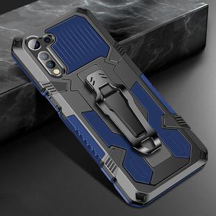 For OPPO Realme 6 Armor Warrior Shockproof PC + TPU Protective Case(Blue)