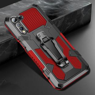 For OPPO Realme 6 Armor Warrior Shockproof PC + TPU Protective Case(Red)