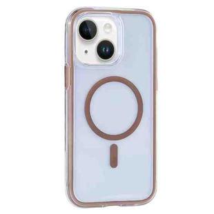 For iPhone 14 / 13 Vacuum Airbag Y2 Series Transparent MagSafe Magnetic Phone Case(Bronze)