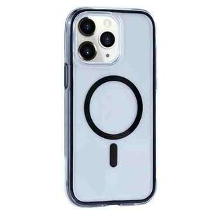 For iPhone 11 Pro Max Vacuum Airbag Y2 Series Transparent MagSafe Magnetic Phone Case(Black)