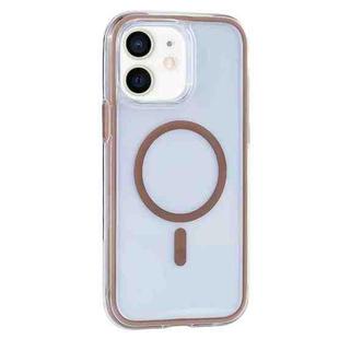 For iPhone 11 Vacuum Airbag Y2 Series Transparent MagSafe Magnetic Phone Case(Bronze)