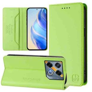 For Infinix GT 20 Pro 5G RC01 Dual-Folded Magnetic Suction RFID Leather Phone Case(Grass Green)