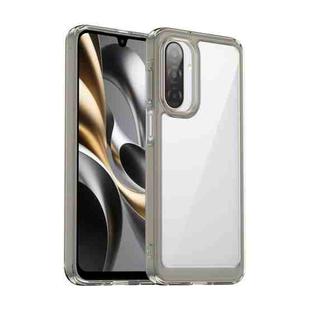 For Samsung Galaxy A17 5G Colorful Series Acrylic Hybrid TPU Phone Case(Transparent Grey)