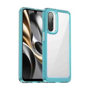 For Samsung Galaxy A17 5G Colorful Series Acrylic Hybrid TPU Phone Case(Transparent Blue)