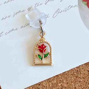 For Micro USB Christmas Series Dust Plug(Rose Frame)