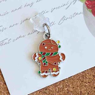 For Micro USB Christmas Series Dust Plug(Cookie Man)