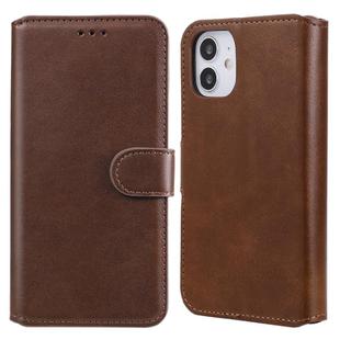 For iPhone 12 mini Classic Calf Texture PU + TPU Horizontal Flip Leather Case, with Holder & Card Slots & Wallet(Brown)