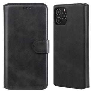 For iPhone 12 / 12 Pro Classic Calf Texture PU + TPU Horizontal Flip Leather Case, with Holder & Card Slots & Wallet(Black)