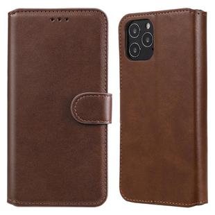 For iPhone 12 / 12 Pro Classic Calf Texture PU + TPU Horizontal Flip Leather Case, with Holder & Card Slots & Wallet(Brown)