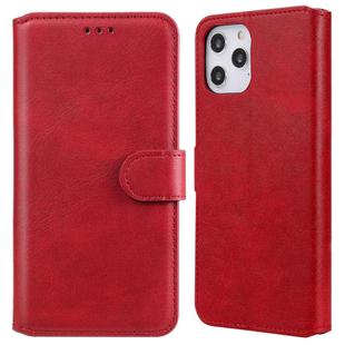 For iPhone 12 Pro Max Classic Calf Texture PU + TPU Horizontal Flip Leather Case, with Holder & Card Slots & Wallet(Red)