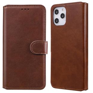 For iPhone 12 Pro Max Classic Calf Texture PU + TPU Horizontal Flip Leather Case, with Holder & Card Slots & Wallet(Brown)