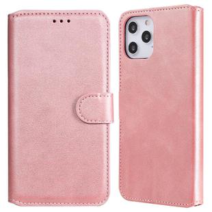 For iPhone 12 Pro Max Classic Calf Texture PU + TPU Horizontal Flip Leather Case, with Holder & Card Slots & Wallet(Rose Gold)