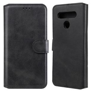 For LG K51S / Q51S Classic Calf Texture PU + TPU Horizontal Flip Leather Case, with Holder & Card Slots & Wallet(Black)