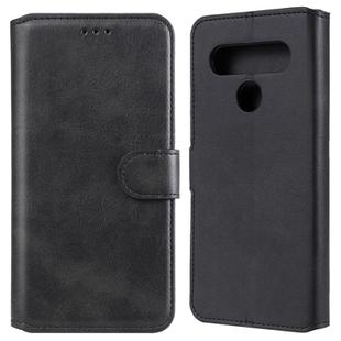 For LG K61 Classic Calf Texture PU + TPU Horizontal Flip Leather Case, with Holder & Card Slots & Wallet(Black)