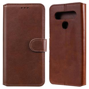 For LG K61 Classic Calf Texture PU + TPU Horizontal Flip Leather Case, with Holder & Card Slots & Wallet(Brown)