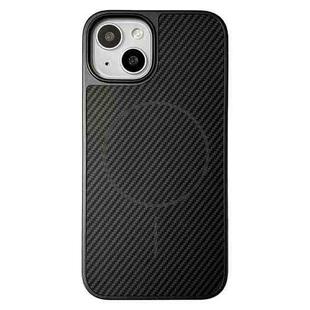 For iPhone 15 Pita Series MagSafe TPU + PC Texture Phone Case(Black)