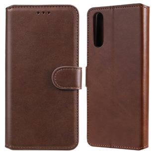 For Sony Xperia 10 II Classic Calf Texture PU + TPU Horizontal Flip Leather Case, with Holder & Card Slots & Wallet(Brown)