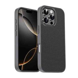 For iPhone 16 Pro Max Pita Series TPU + PC Texture Phone Case(Grey)