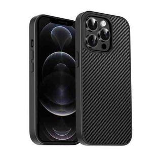 For iPhone 12 Pro Pita Series TPU + PC Texture Phone Case(Black)