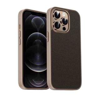 For iPhone 12 Pro Pita Series TPU + PC Texture Phone Case(Gold)